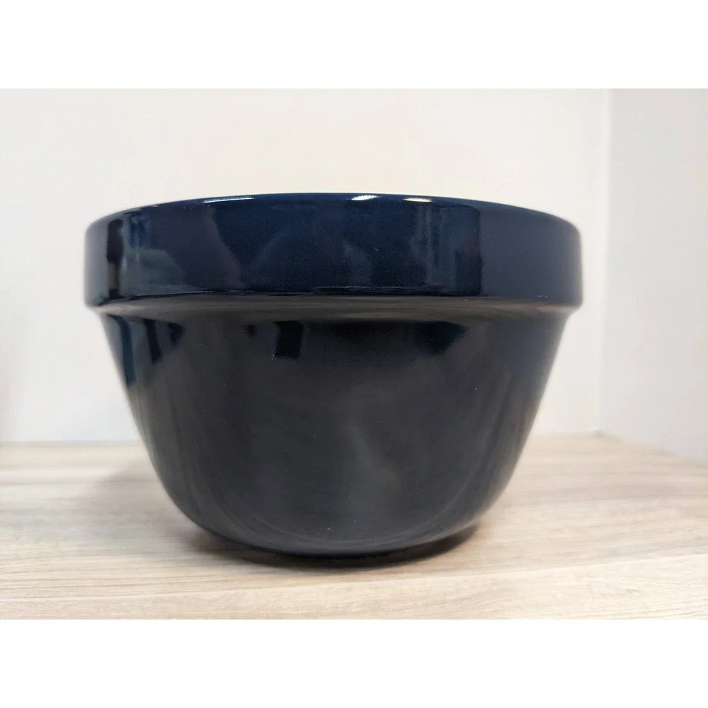 Mason Cash No 42 Navy Blue Stoneware Pudding Basin Mixing Bowl 650ml 22oz UK